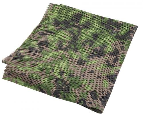 Foxa PES Net 260 Camo Mesh Fabric, M05 Woodland, by the meter